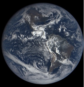 Image of Earth Taken from DSCOVR on October 17, 2015 at 16:53:42 GMT. Taken From a Distance of  933,530 miles. Source: NASA
