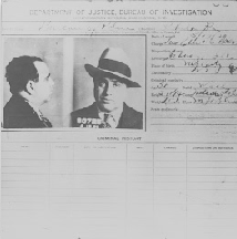 Al Capone's Arrest Record Card Source: Alcatraz Collection via NPS/Google Cultural Institute.