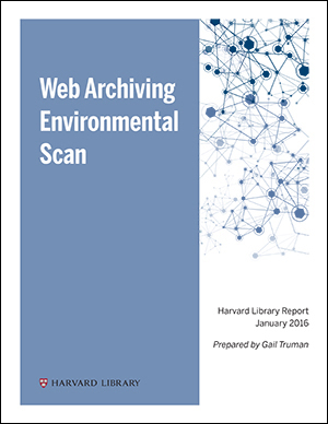 Web Archiving Environmental Scan Front Cover_300w_border