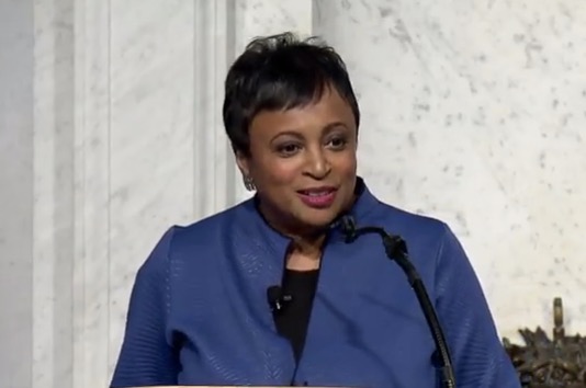 Carla Hayden Delivers Remarks at Swearing-In Ceremony (via LC Video Stream)
