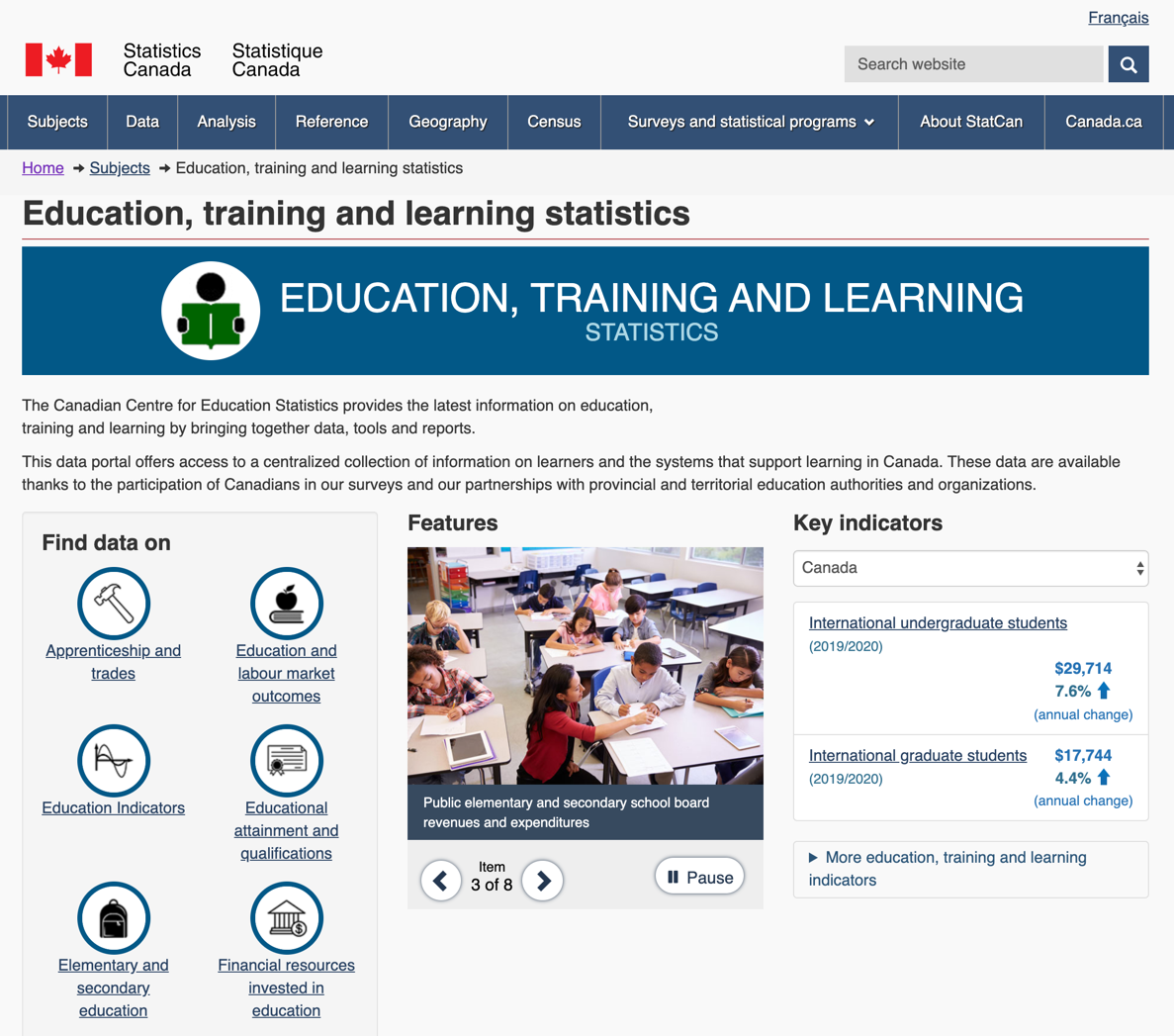 New Research Tools Statistics Canada Announces Release Of The