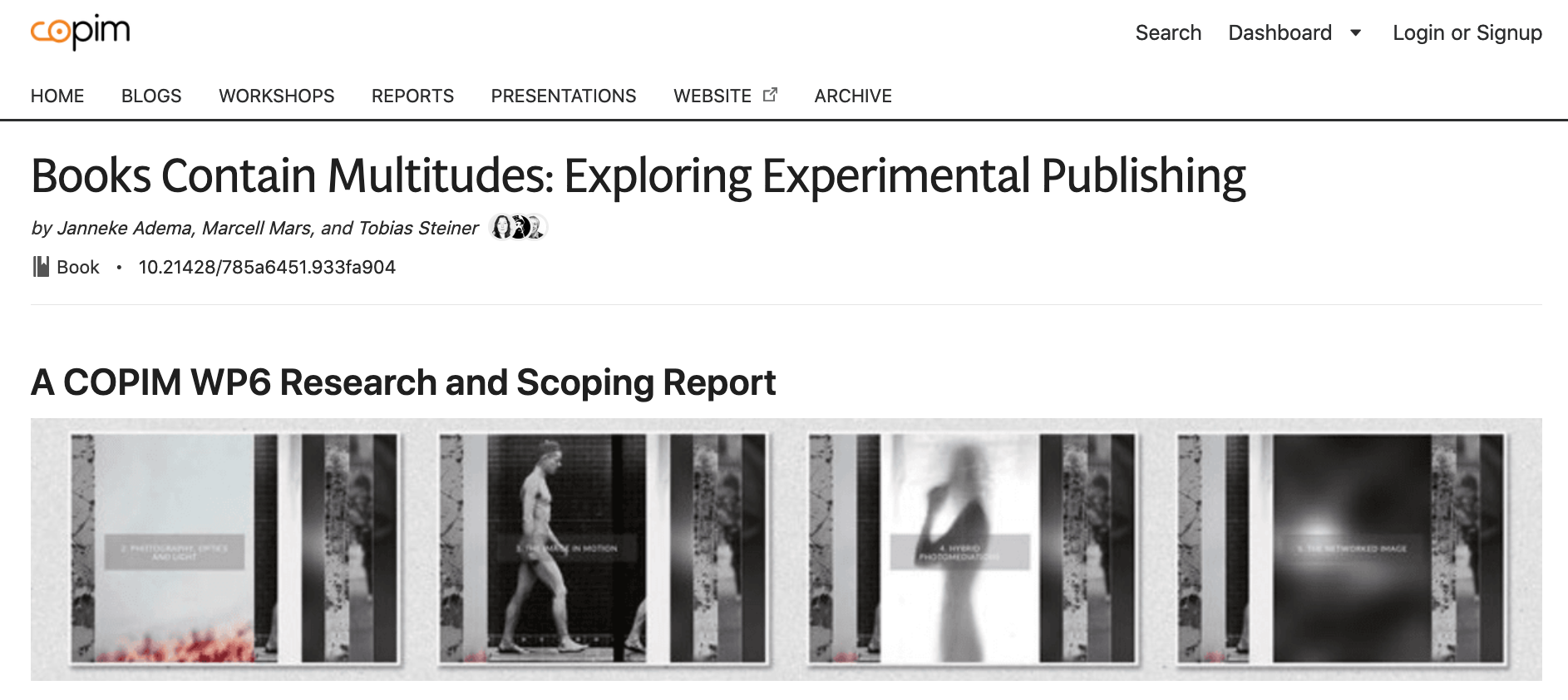 Just Published: “Books Contain Multitudes: Exploring Experimental Publishing” (A COPIM WP6 Research and Scoping Report)