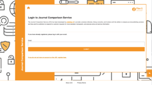 New Today: Plan S Journal Comparison Service Goes Live For Libraries and Library Consortia to Register and Access Price and Service Data