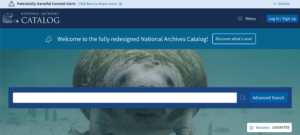 NARA: New National Archives Catalog Debuts