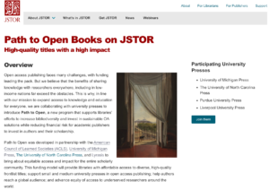 Path to Open - About JSTOR