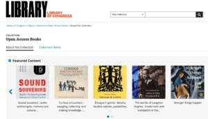 A New EPUB Reader For E-Books From the Library of Congress Open Access Books Collection 