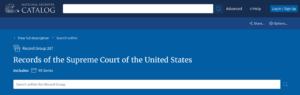 NARA: “Oyez! Oyez! Oyez! Sound Recordings of the Supreme Court of the United States Now Fully Digitized”