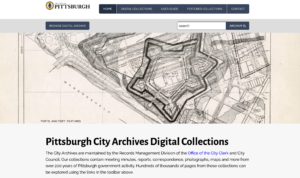 Pennsylvania: Pittsburgh City Clerk’s Office Launches City Archives Digital Collections Website