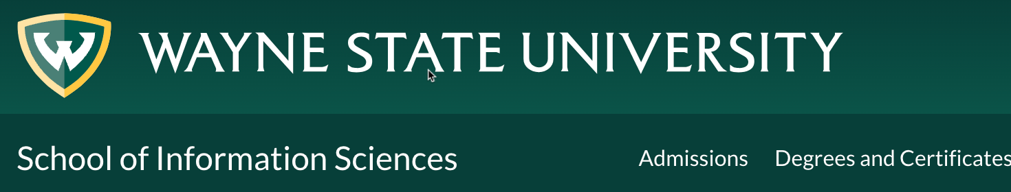 Wayne State Computer Science Wayne State School of Information Sciences' MLIS Degree Receives ...